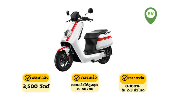 NIU NQiGT Sport รวมมอเตอร์ไซค์ไฟฟ้า 2026 – ประหยัด ขับง่าย วิ่งไกล ดูแลรักษาง่าย จดทะเบียนได้ – กรุงศรี ออโต้