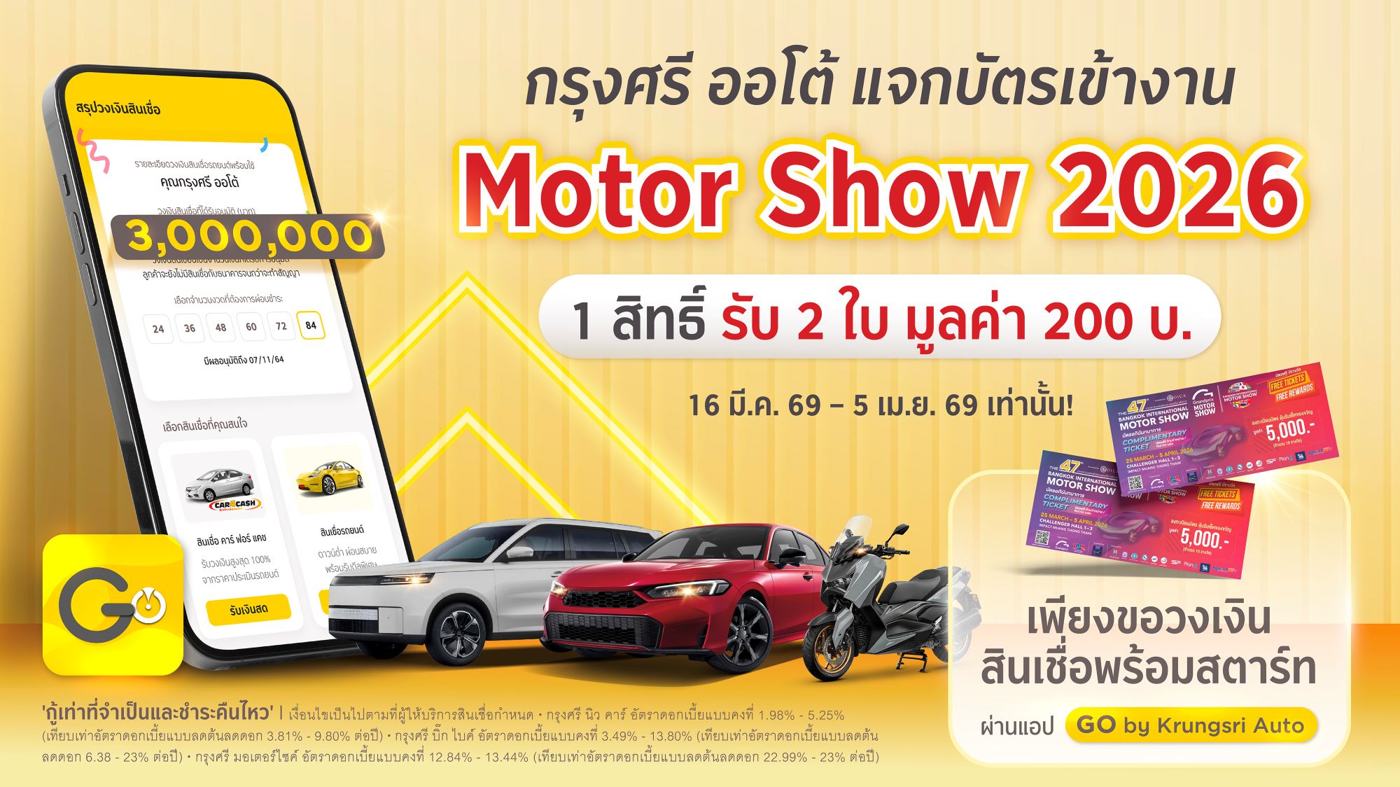 Motor Show 2026, มอเตอร์โชว์ 2026, รับขัตรเข้างาน Motor Show 2026 ฟรี